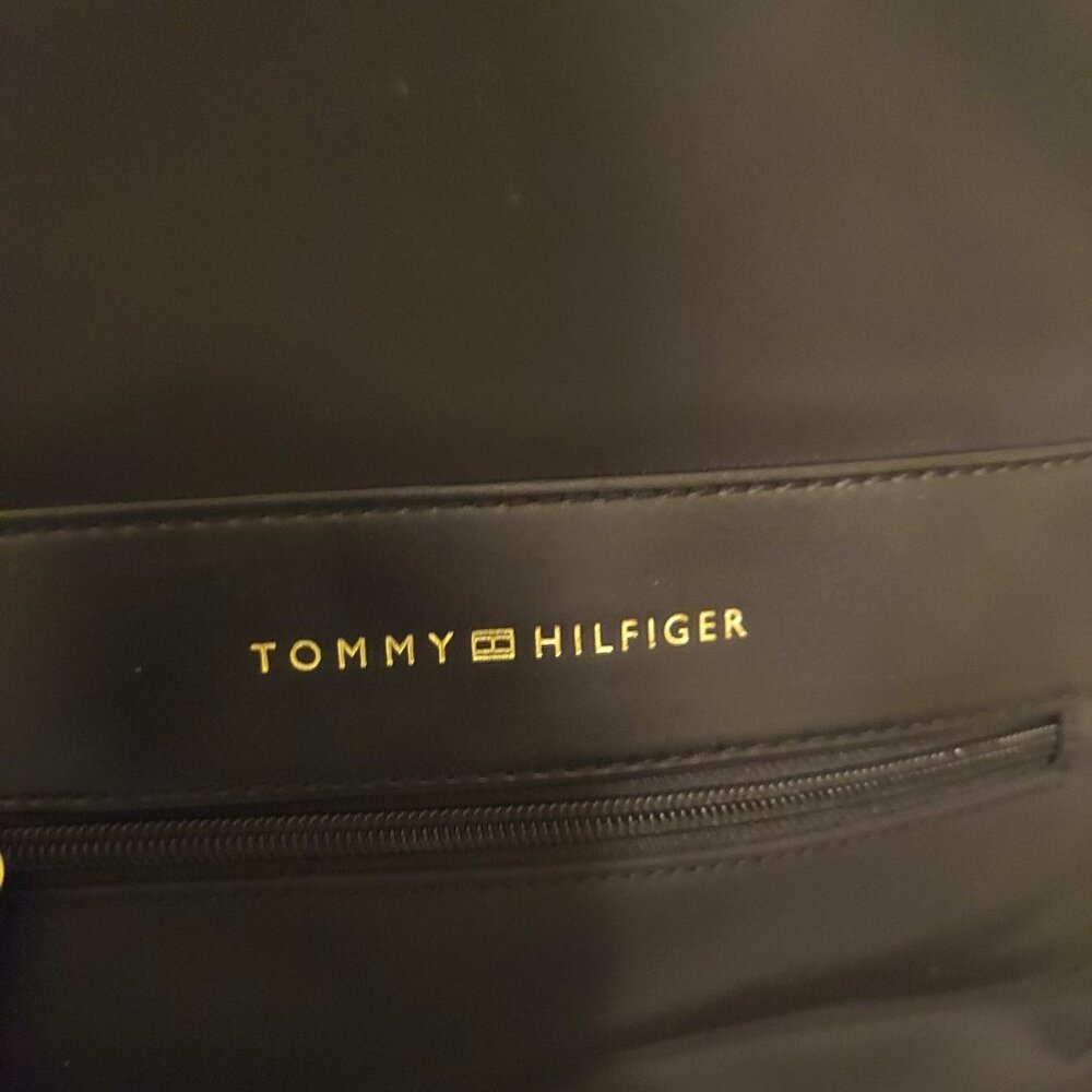 Tommy Hilfiger Black Backpack with Gold Hardware - Picture 2 of 5